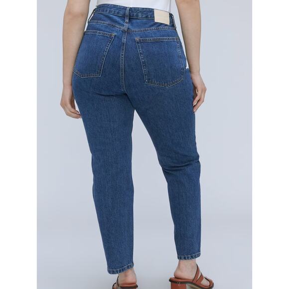 Everlane The Curvy 90s Cheeky Straight Blue Jeans High Rise Size 30 NWT - Picture 3 of 9